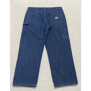 Wrangler Fleece Lined Carpenter Jeans Mens 42x30‎ Denim Work Pants Wide Leg
